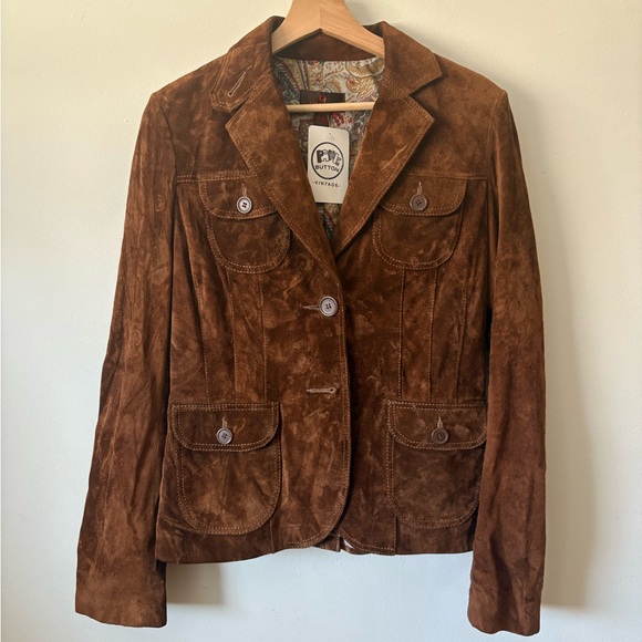 Danier Jackets & Blazers - Danier Brown Suede Blazer